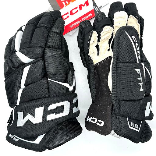 CCM HGFTW - Gant de hockey Pro Stock - (Noir/Blanc)